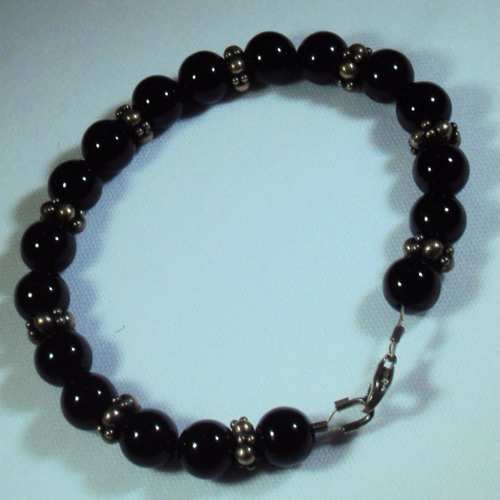 Black Onyx & Sterling Silver Reiki Infused